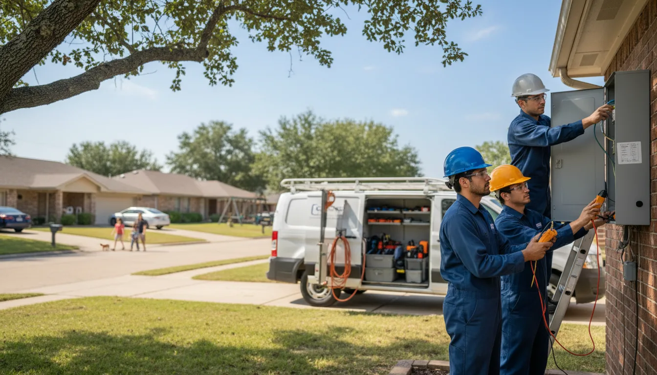 Certified electrician providing emergency electrical services in Pleasantville, IA